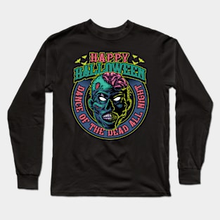 Halloween - Zombie Illustration Long Sleeve T-Shirt